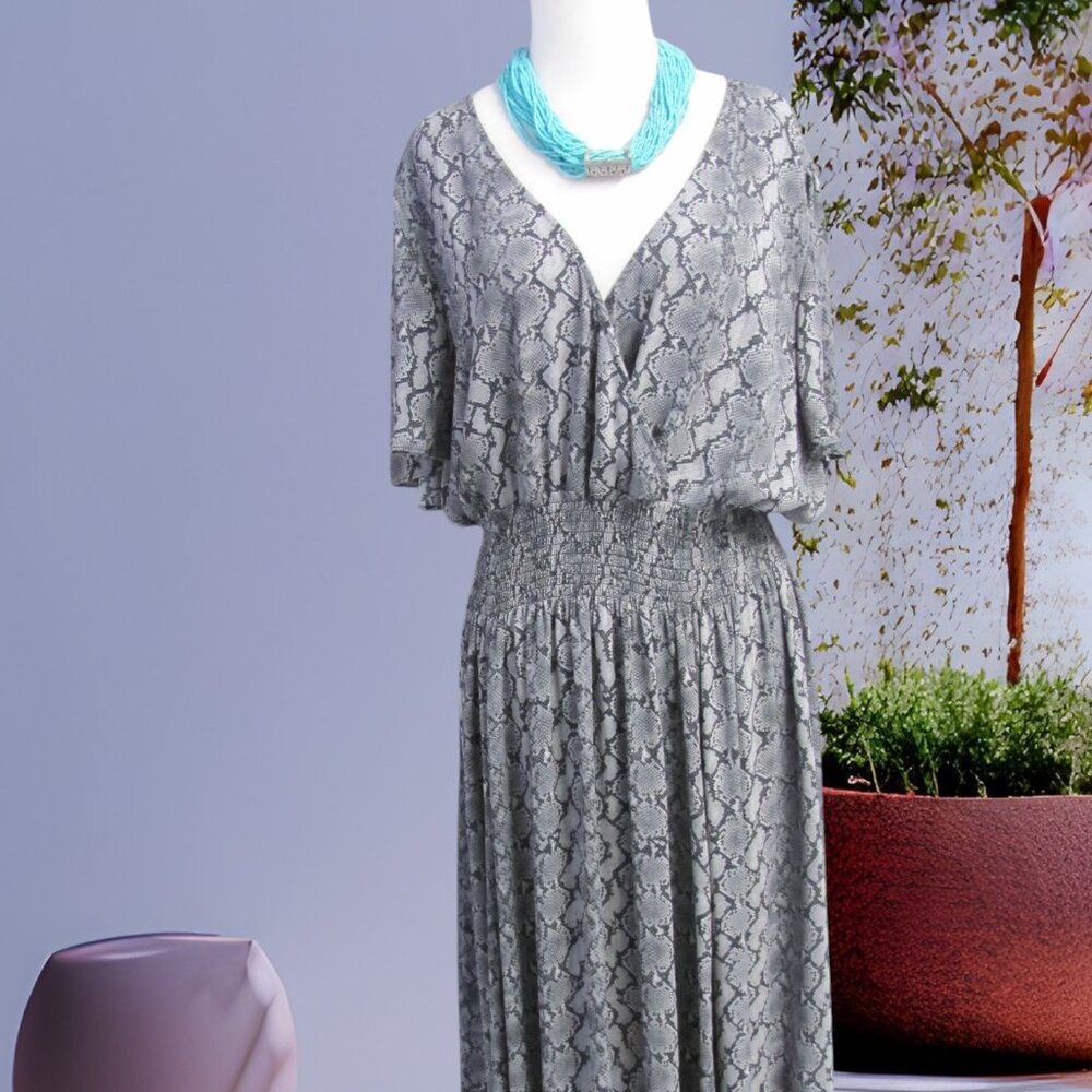 MICHAEL KORS SNAKEPRINT DRESS XL NWT - Picture 2 of 15